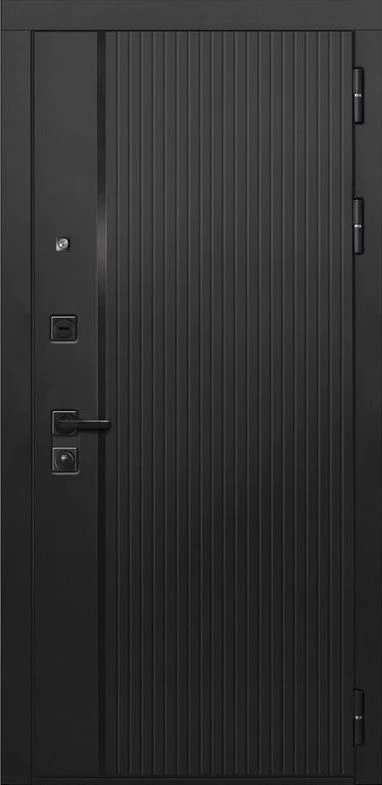 Входная дверь ДвериПРО L-45 ФЛ-259 (10мм, дуб с пилением) DPRO200177 внешняя сторона